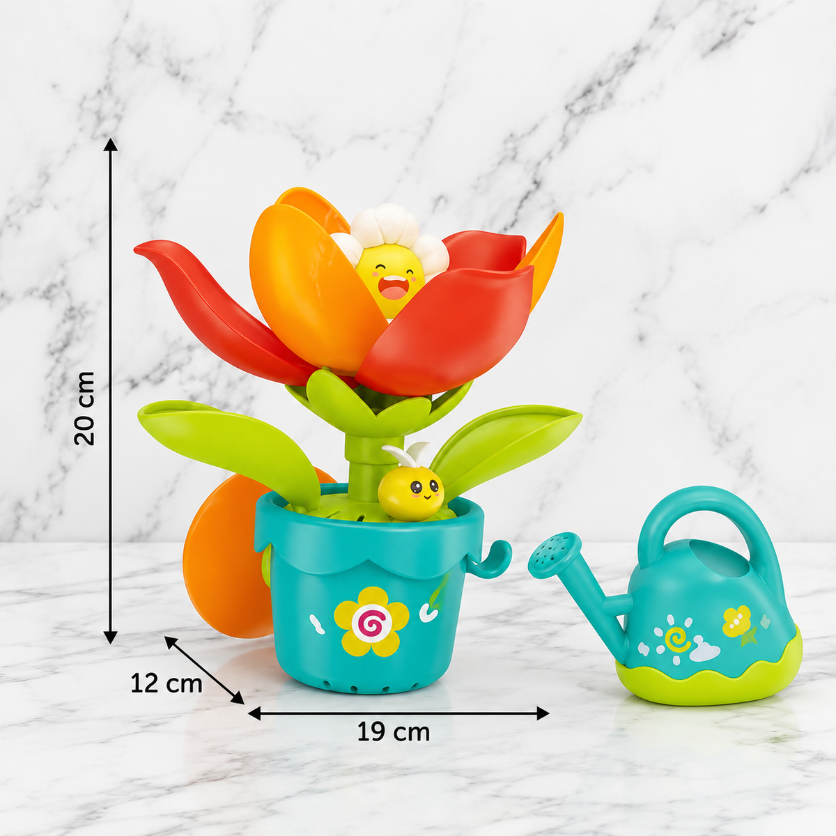Blumen-Badespaß mit Gießkanne!