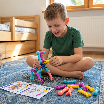 Pädagogisches DIY-Bauset mit beweglichen Gelenken