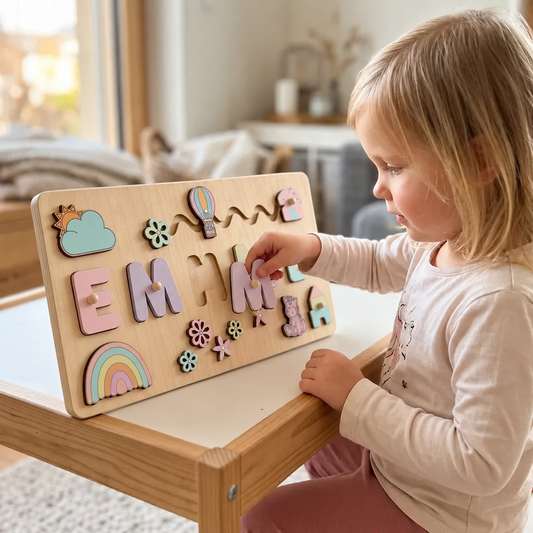 Personalisiertes Holz-Namenspuzzle