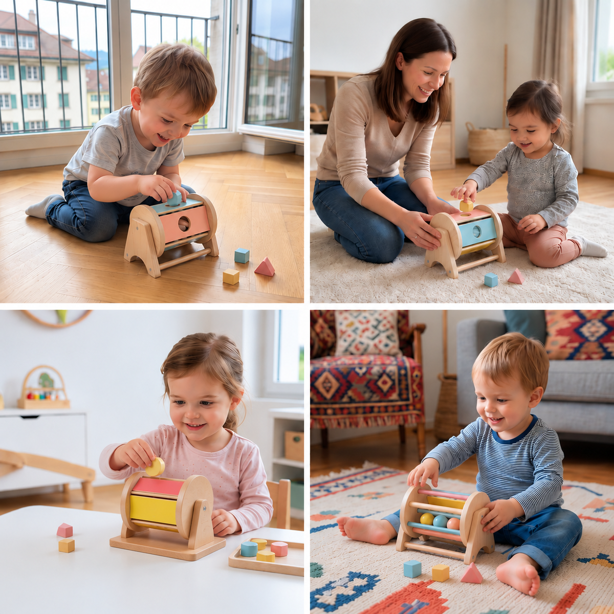 Montessori-Spielbox aus Holz