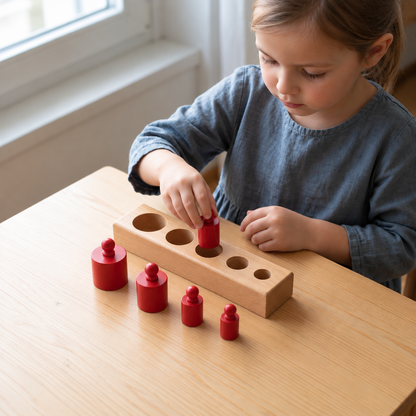 Montessori-Holzzylinder-Puzzle