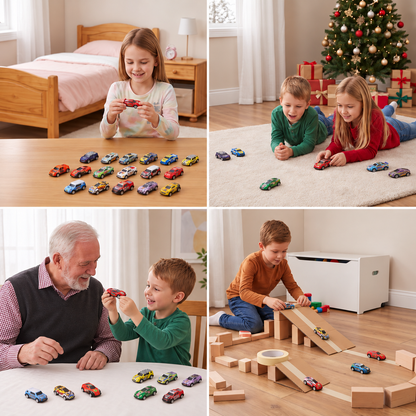 24-Tage-Rennauto-Adventskalender mit Überraschungs-Spielzeugautos