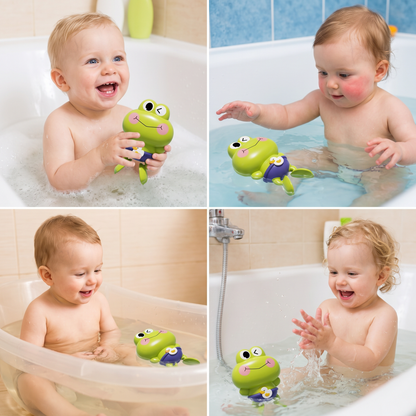 Süßes Aufziehbares Schwimmfrosch-Badespielzeug für Kinder