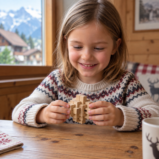 Montessori 3D-Holz-Geduldsspiel – Lernspielzeug für die frühe Förderung