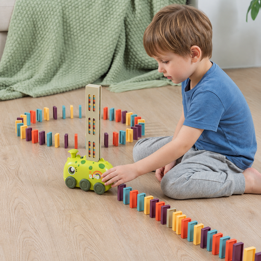 Domino-Spaß mit Tierautos
