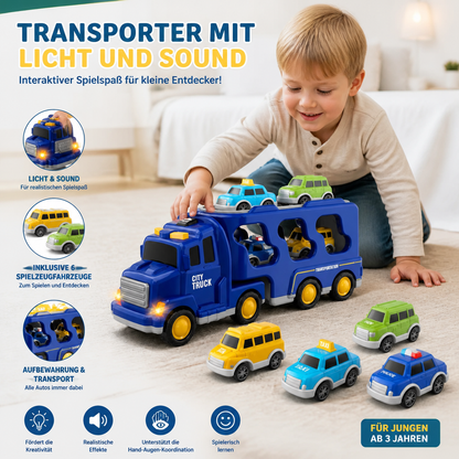 Transporter mit Licht und Sound