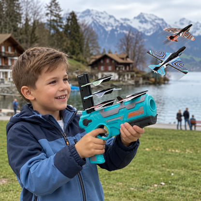 Kinder Flugzeug-Katapult Launcher – Outdoor Flugspiel