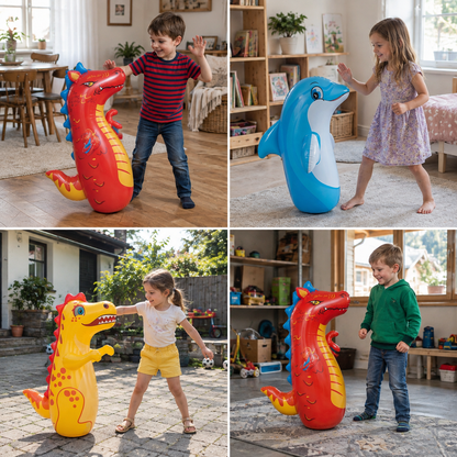 Aufblasbarer Kinder-Boxsack im Tierdesign mit befüllbarer Wasserbasis