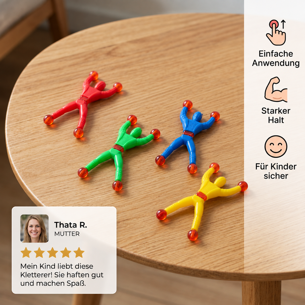 Klebrige Kletterfiguren – Kinderspielzeug