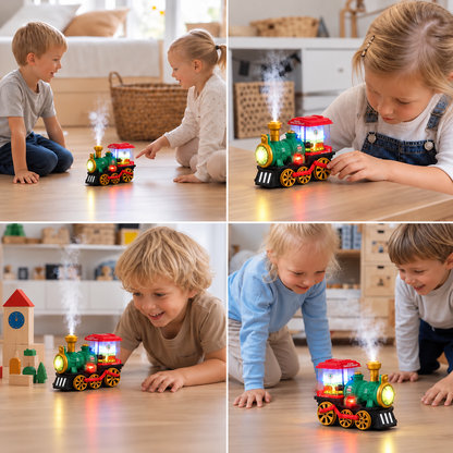 Smarte Dampflok für Kinder mit echtem Dampf