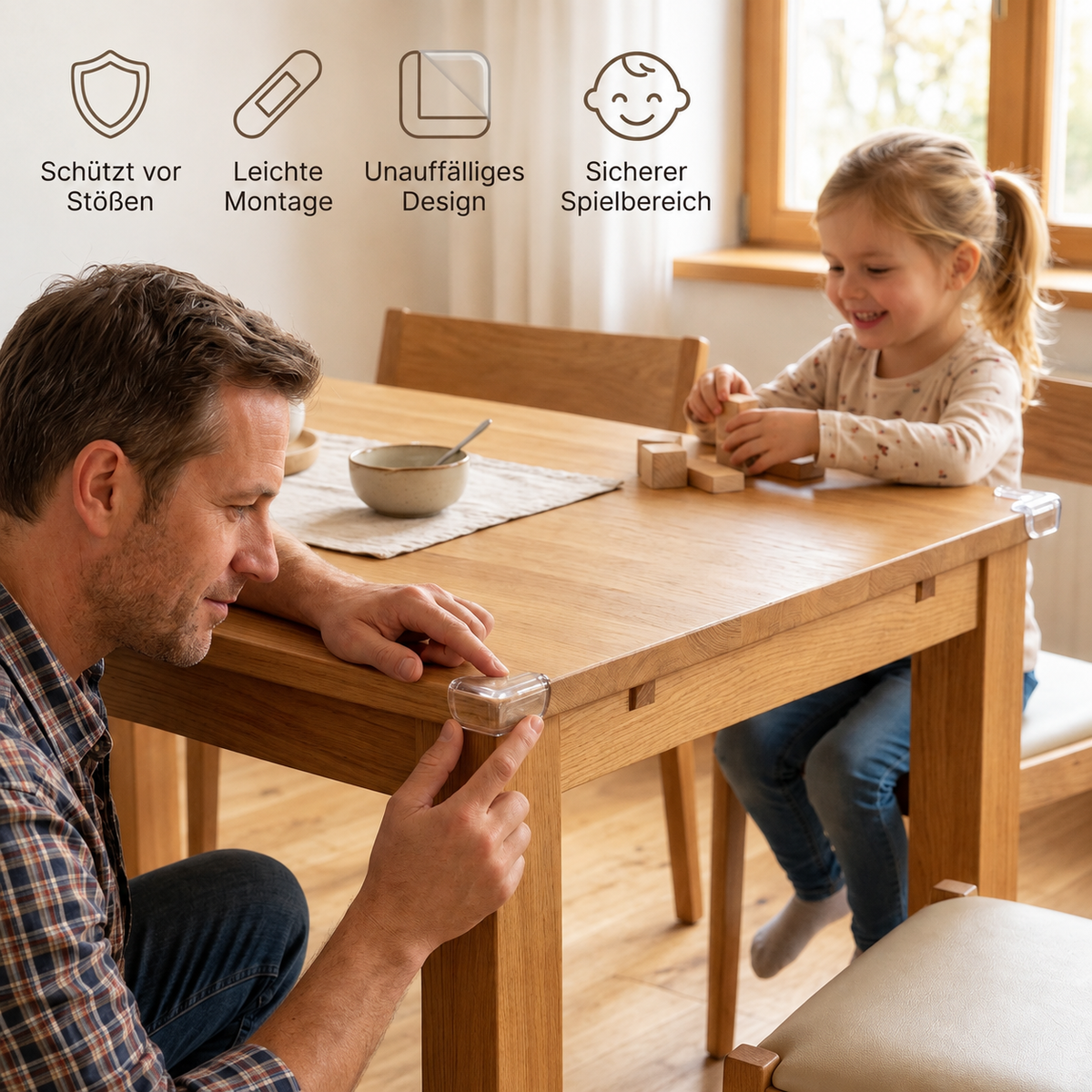 Sichere Eckenschützer – Kantenschutz für kleine Kinder
