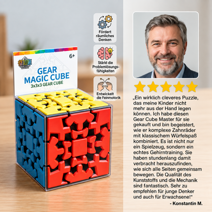 Zahnrad-Zauberwürfel 3×3×3 – Mechanisches Geduldsspiel