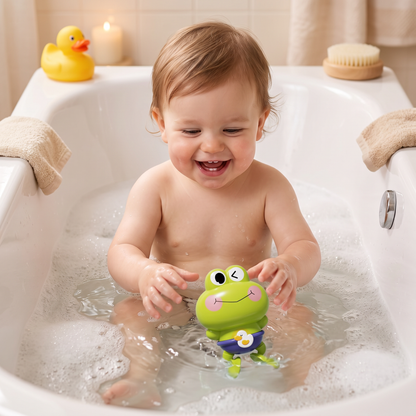 Süßes Aufziehbares Schwimmfrosch-Badespielzeug für Kinder