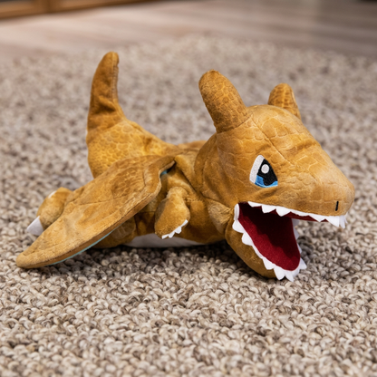 Lustige Dinosaurier-Plüsch-Handpuppe