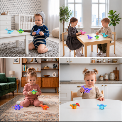 52-teiliges Montessori-3D-Alphabet-Bausteinset