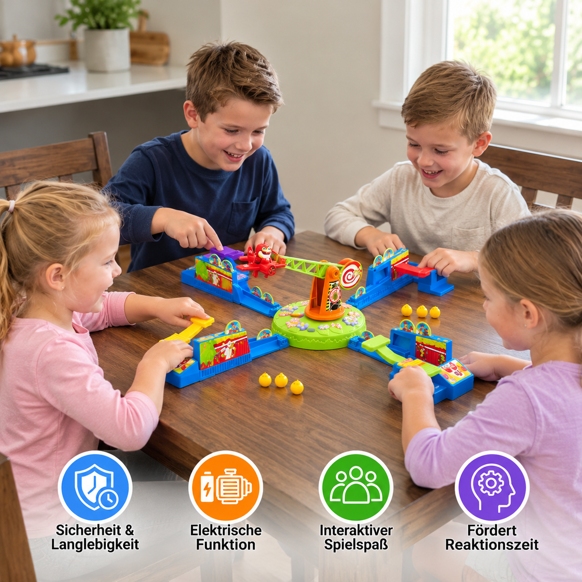 Interaktives Flugzeug-Brettspiel – Spannendes Mehrspieler-Familienspiel