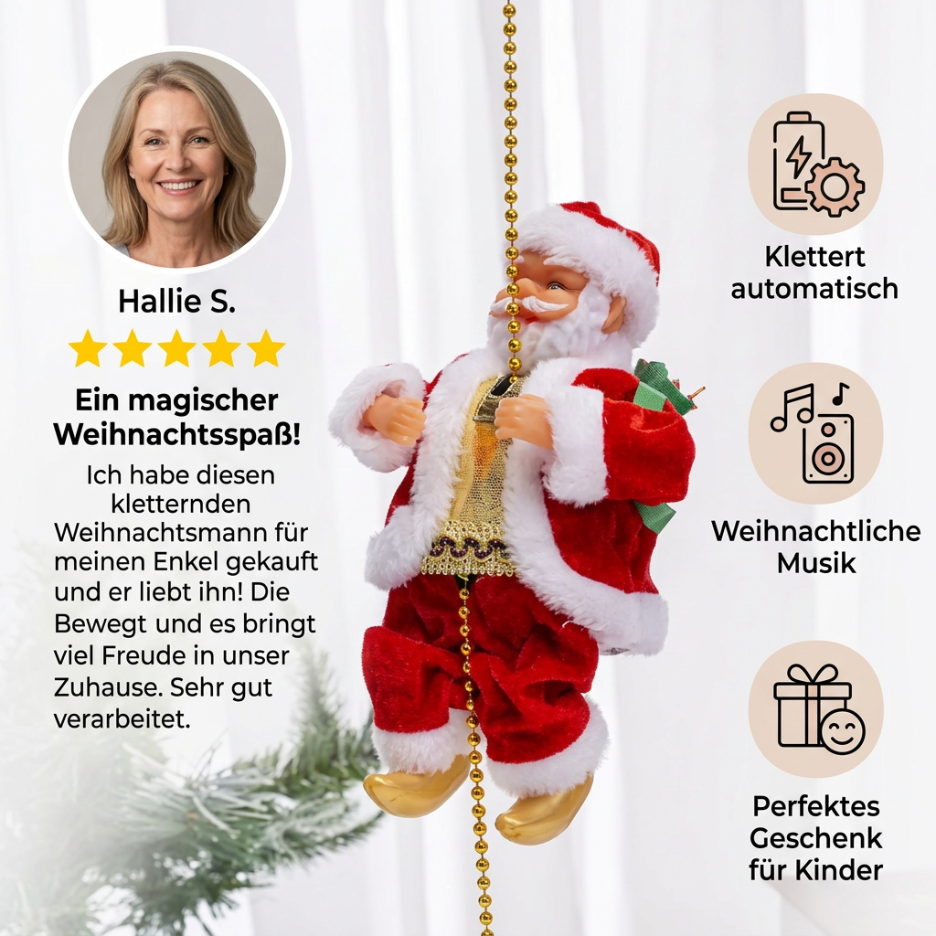 Kletternder Weihnachtsmann Spielzeug