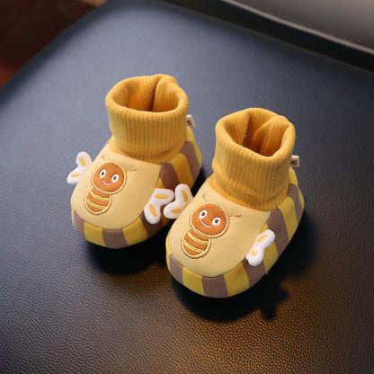 Kuschelweiche Baby-Socken-Schuhe – Warm, Rutschfest & Bequem