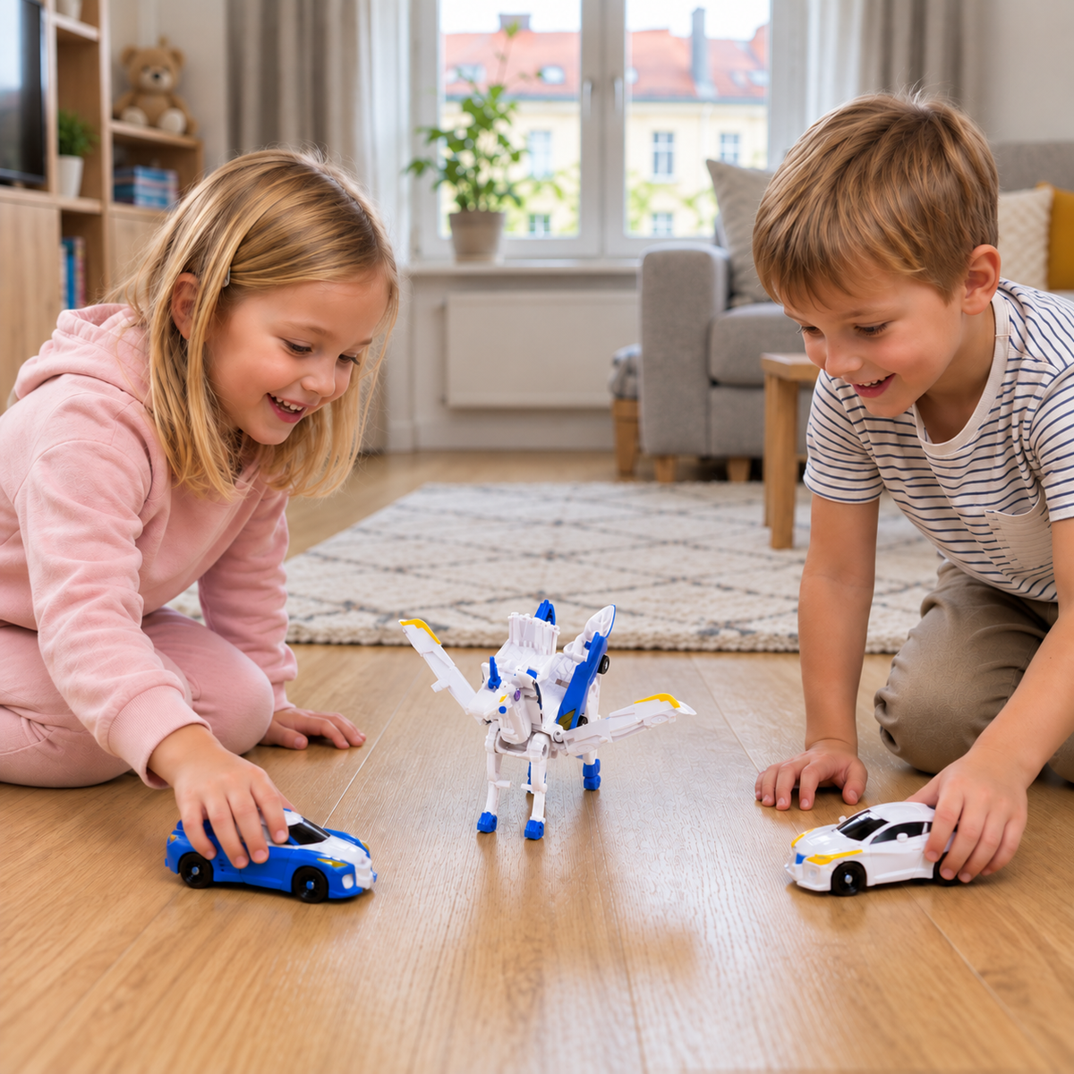 Magnetische Einhorn Verwandlungsautos