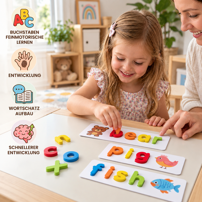 SpellMaster – Montessori-Holzbuchstabenspiel