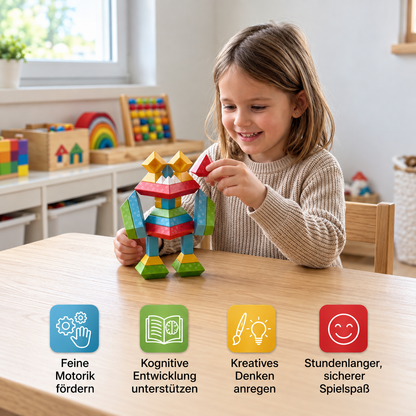 Kinderfreundliche Montessori-Stapelsteine