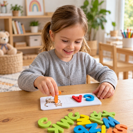SpellMaster – Montessori-Holzbuchstabenspiel