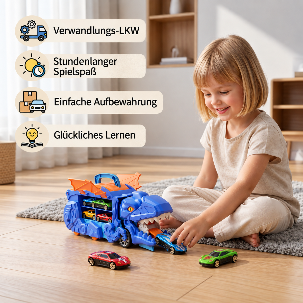 Dinosaurier-Spielzeugtruck