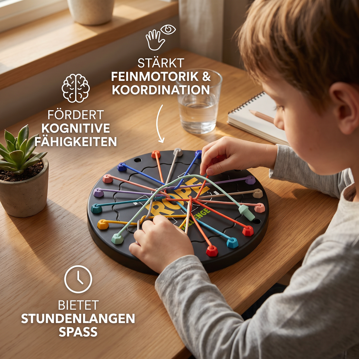 Verdrehtes Puzzle-Denkspiel