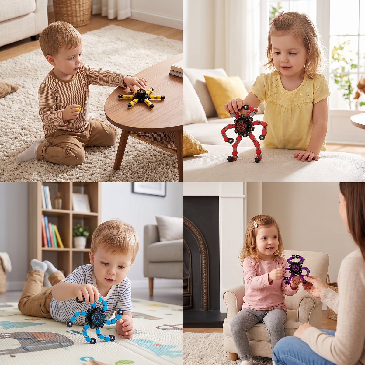 Verwandelbarer Spielzeug-Spinner – Endloser Spielspaß und Kreativität – Fidget-Spielzeug