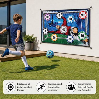 Klebrige Fußball-Zielwand – Trainings- und Spielset für drinnen und drauße
