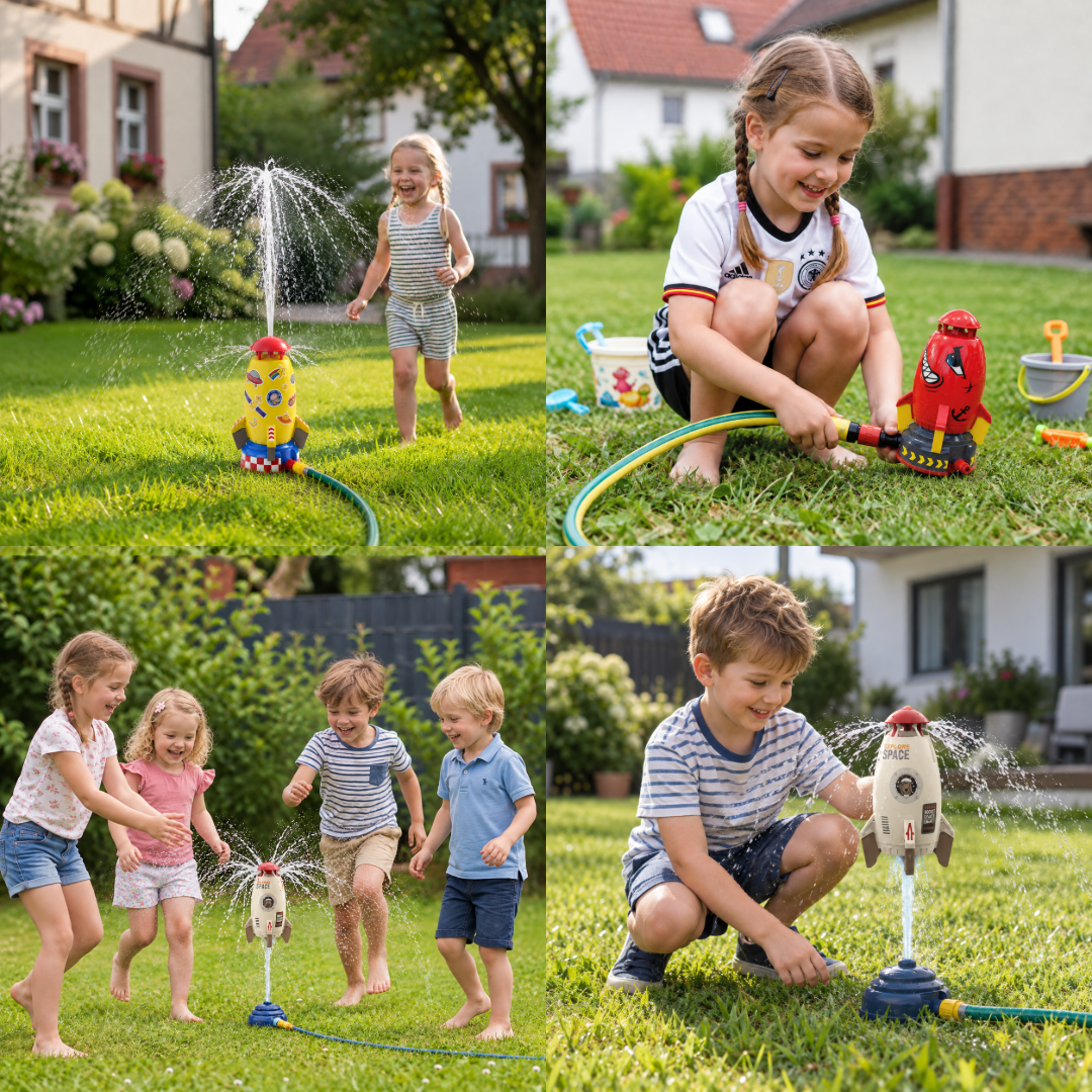Raketen Wassersprinkler Spielzeug für Kinder