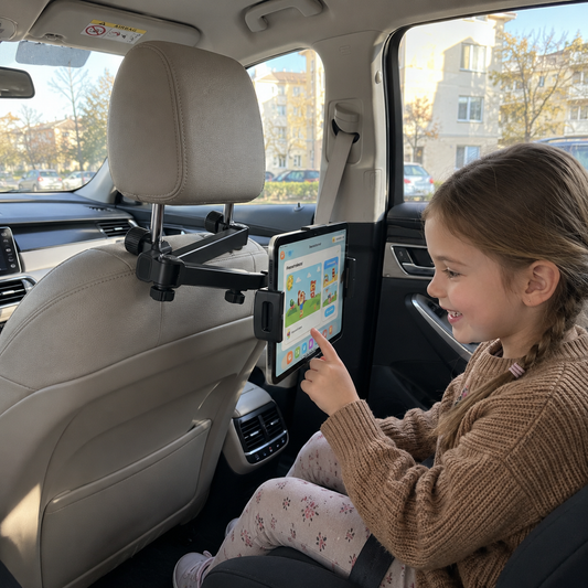 Um 360° drehbarer Tablet-Halter für die Kopfstütze im Auto – Halterung für Tablets auf dem Rücksitz