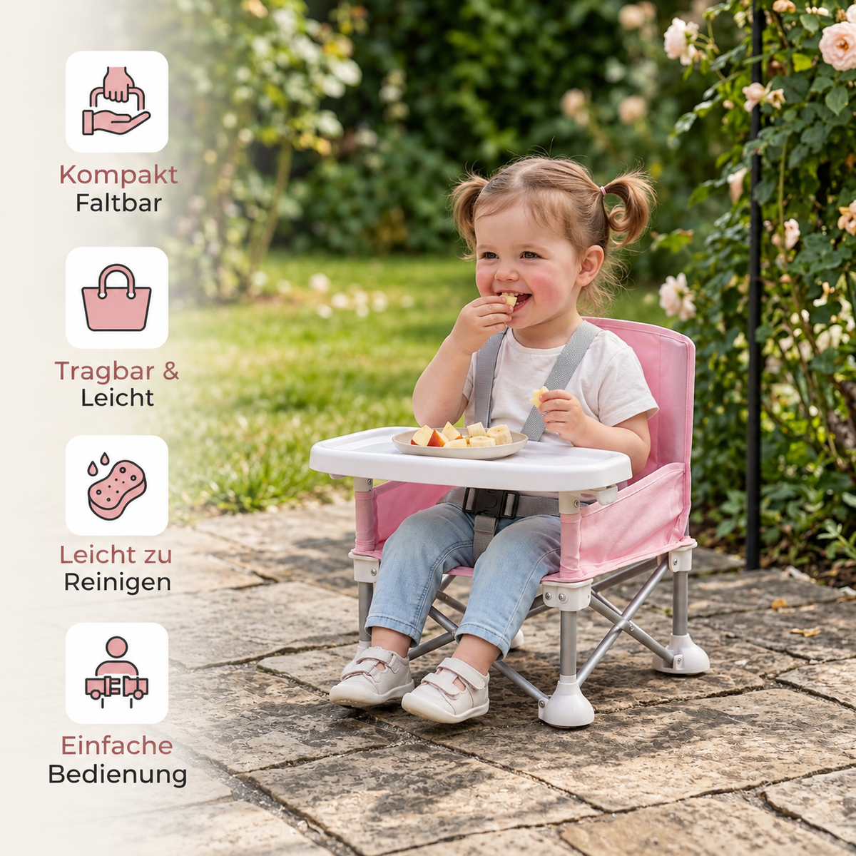 TinyCamper – Tragbarer Campingstuhl für Kleinkinder