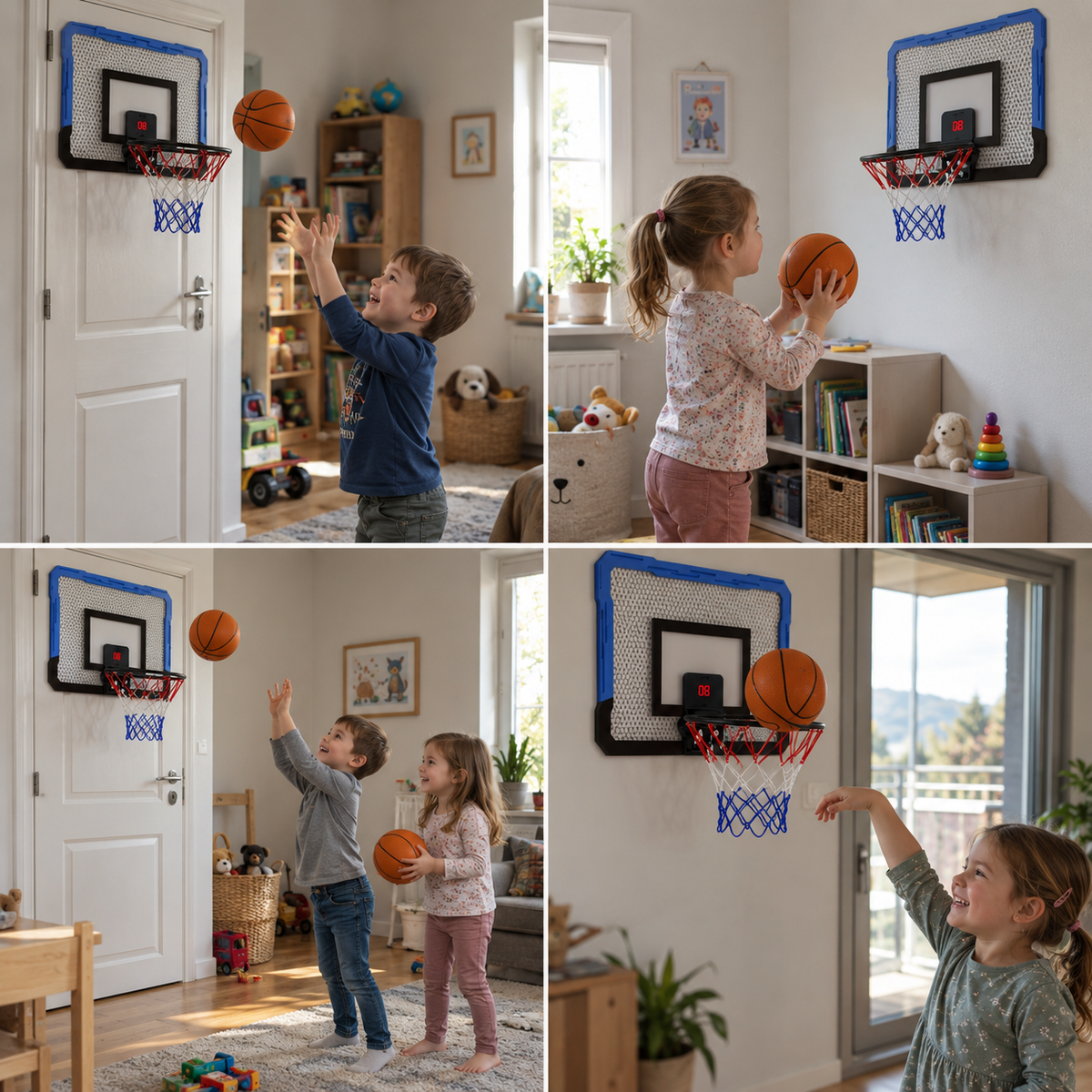 Mini Basketballkorb für Kinder – Wand- & Türkorb Set für Zuhause