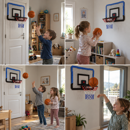 Mini Basketballkorb für Kinder – Wand- & Türkorb Set für Zuhause