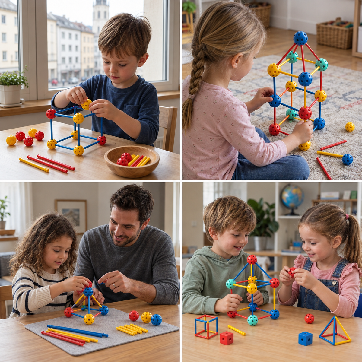 3D-STEM-Bausatz – Kreatives Lernspielzeug