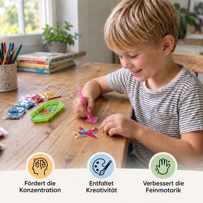 DIY-Cartoon-Diamantmalerei mit Aufklebern