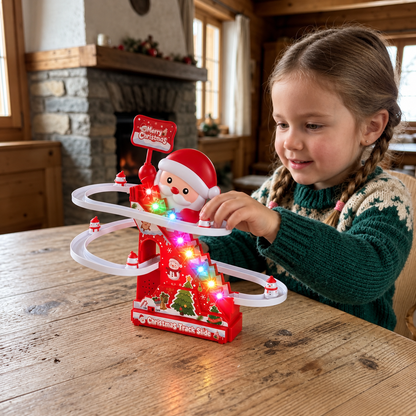 Weihnachtlicher Santa-Rollercoaster-Spaß