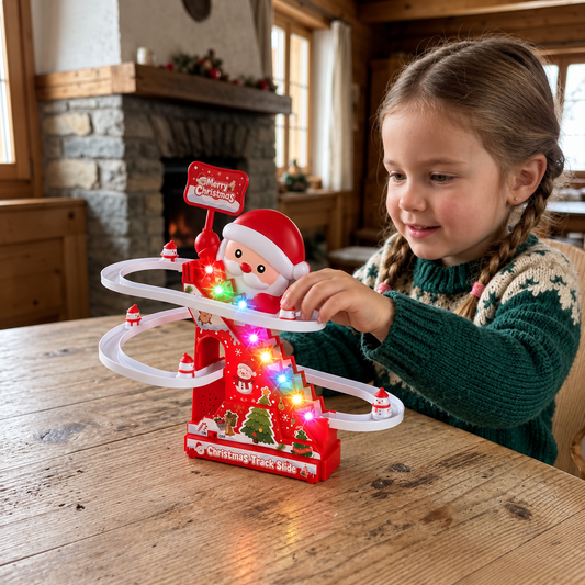 Weihnachtlicher Santa-Rollercoaster-Spaß