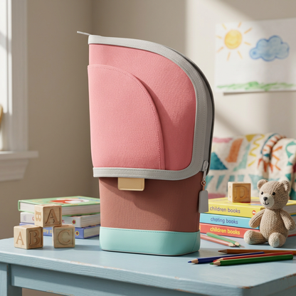 2-in-1 Pop-Up Pencil Case with Pen Holder – Space-Saving Desk Organizer