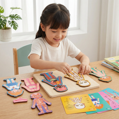 Holz Körper-Puzzle für Kinder – Anatomie spielerisch lernen