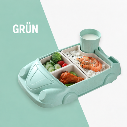 Kinder-Geschirrset im Auto-Design