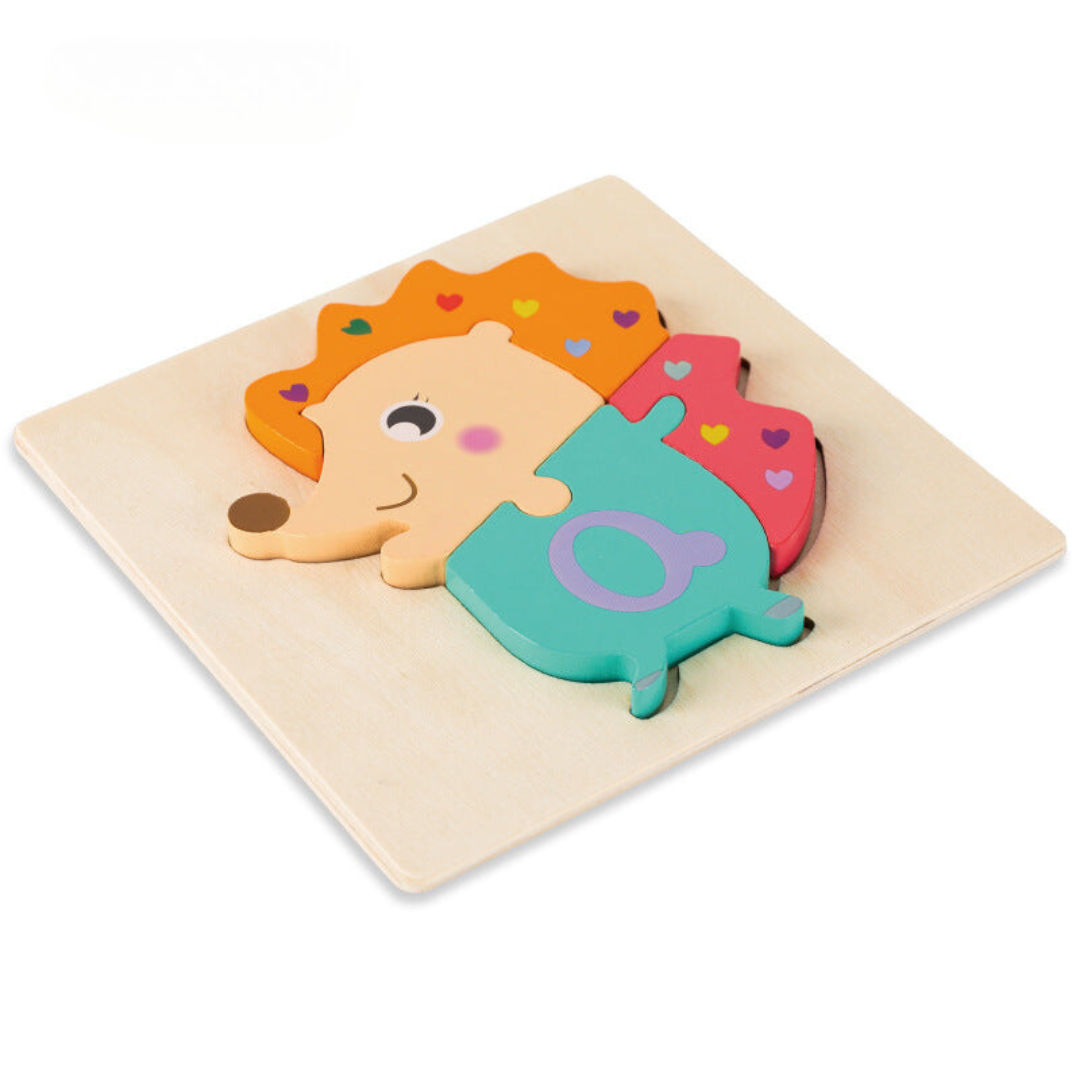 Kinderpuzzle mit Tieren und Fahrzeugen