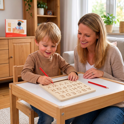 Holz-Alphabettafel