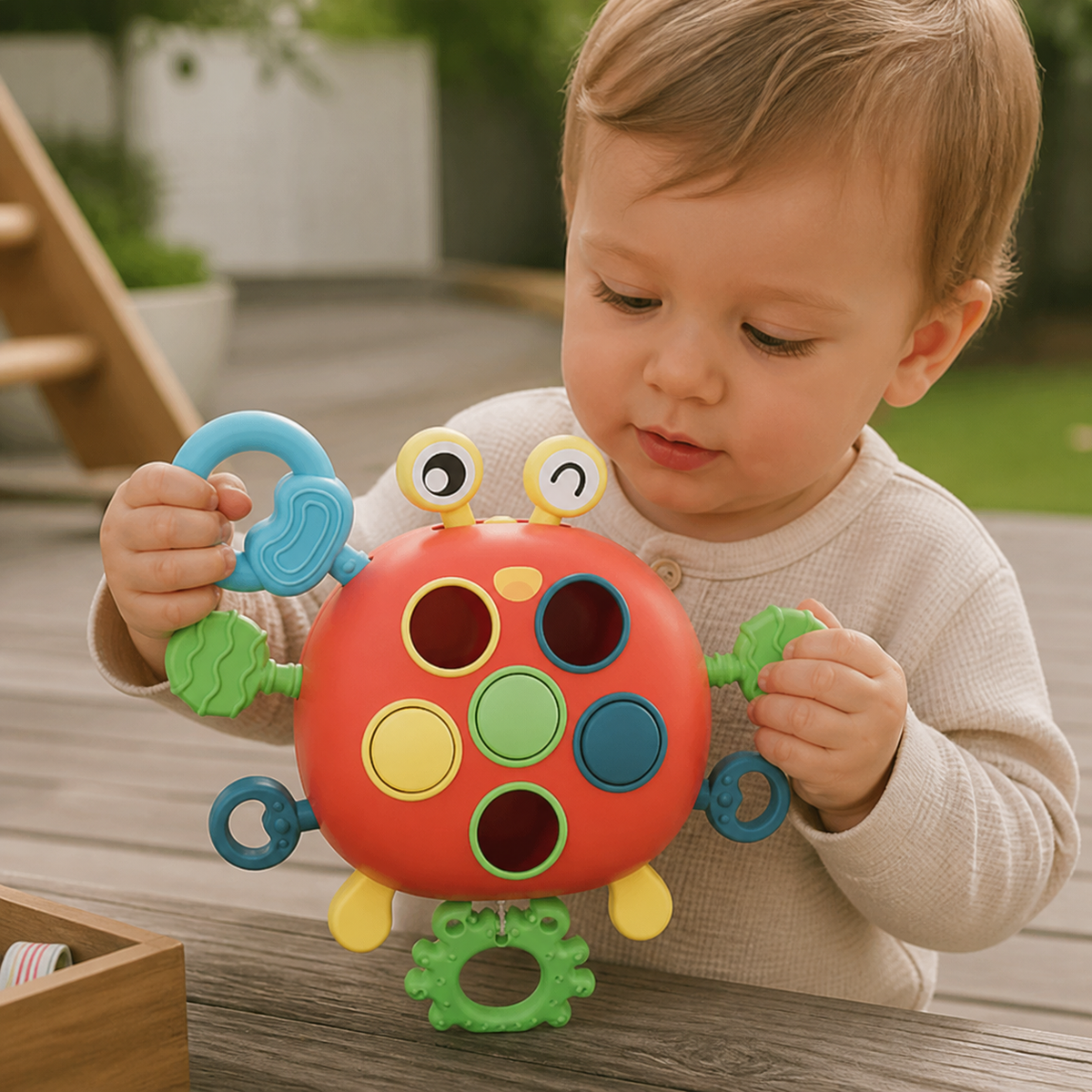 Buntes Krabben-Spielzeug