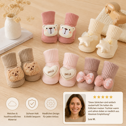 Baby-Plüschsocken mit Spielzeugmotiv