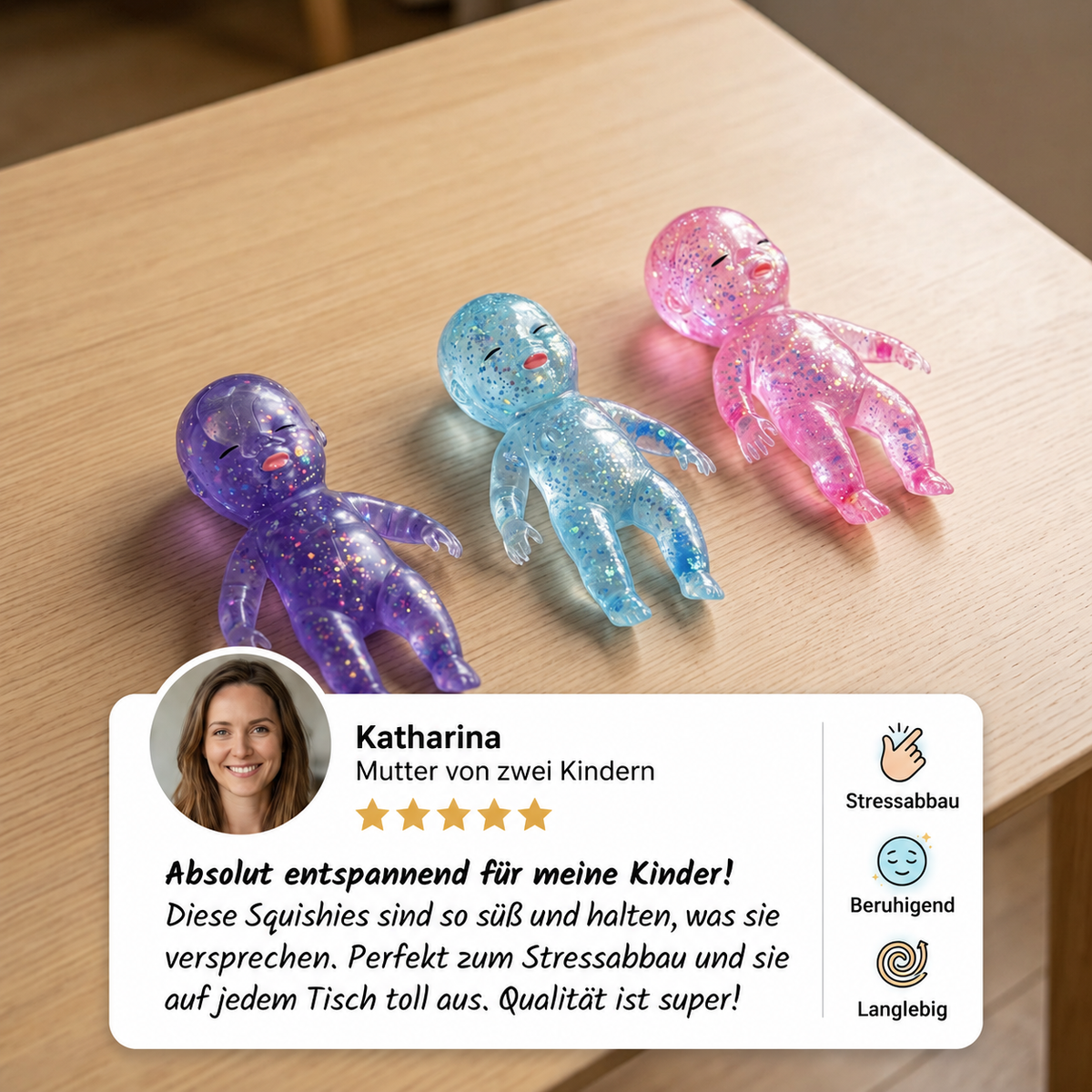 Beruhigendes Anti-Stress-Quetschspielzeug für Babys