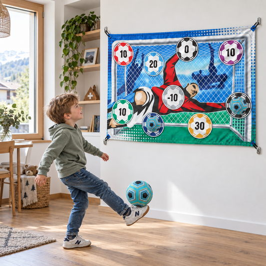 Klebrige Fußball-Zielwand – Trainings- und Spielset für drinnen und drauße