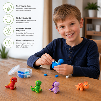DIY-Lufttrocknendes Ton-Bastelset für Kinderå