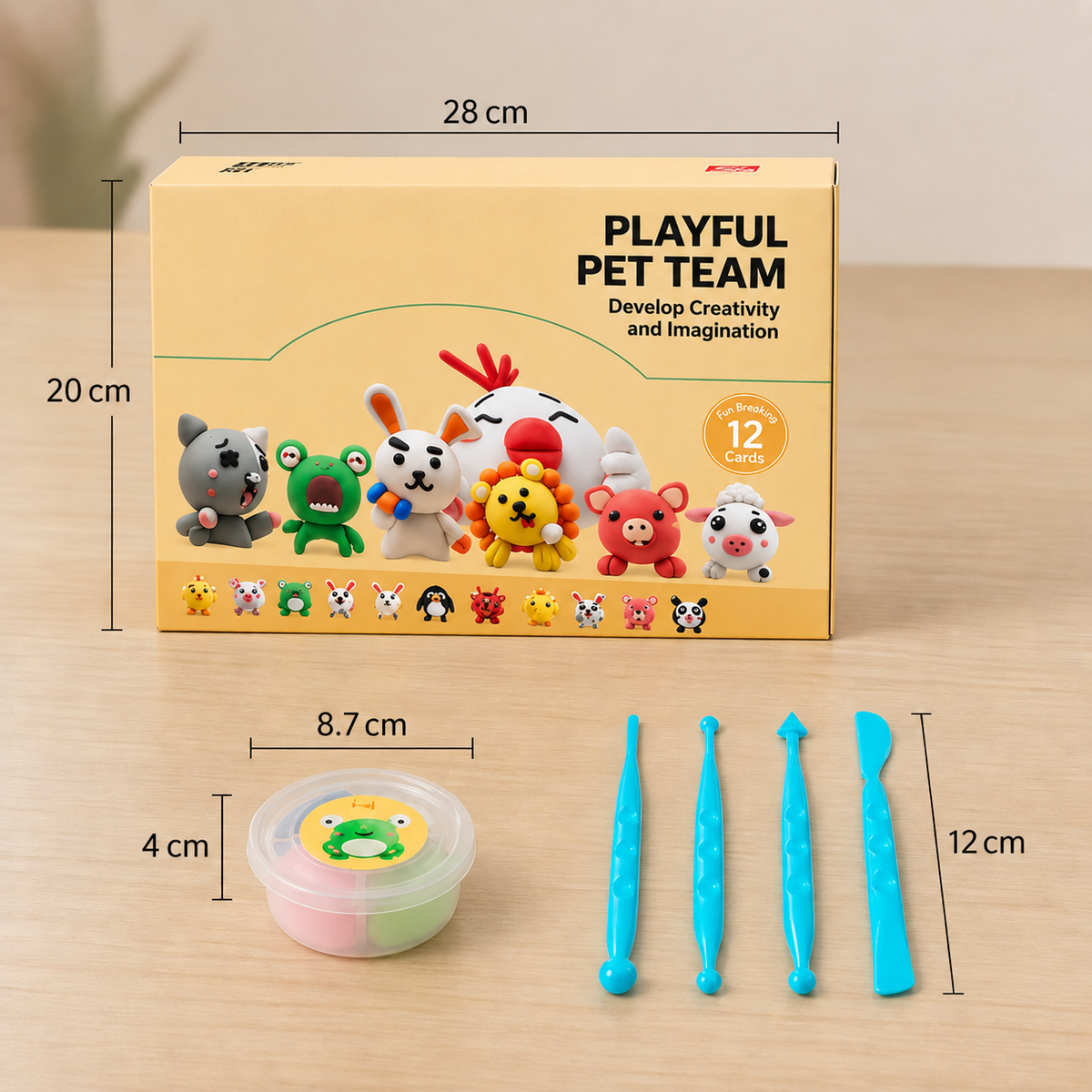 DIY-Lufttrocknendes Ton-Bastelset für Kinderå
